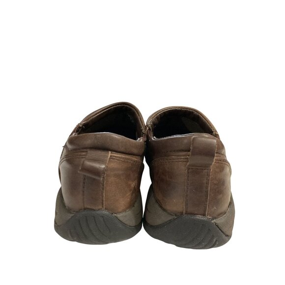 LL Bean Women's Size 8 Brown Leather Slip-On clogs mules Shoes - Picture 4 of 8